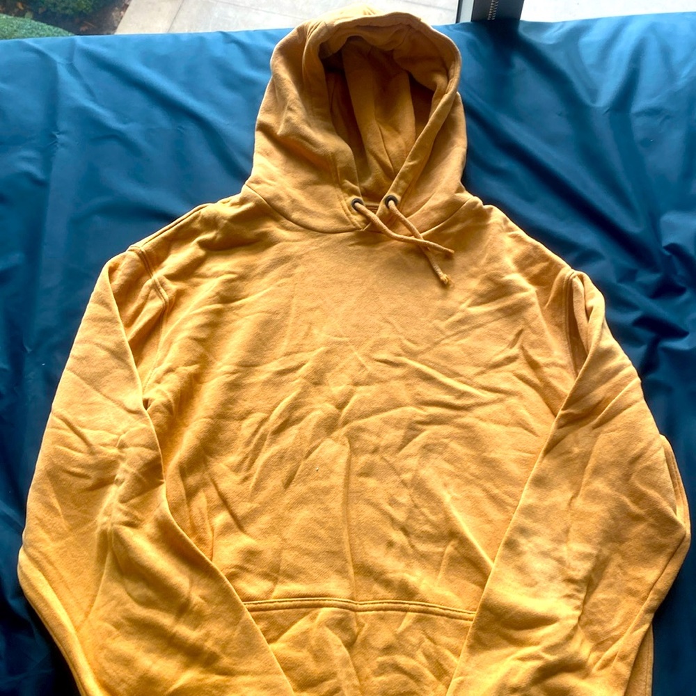 Mustard-yellow hoodie